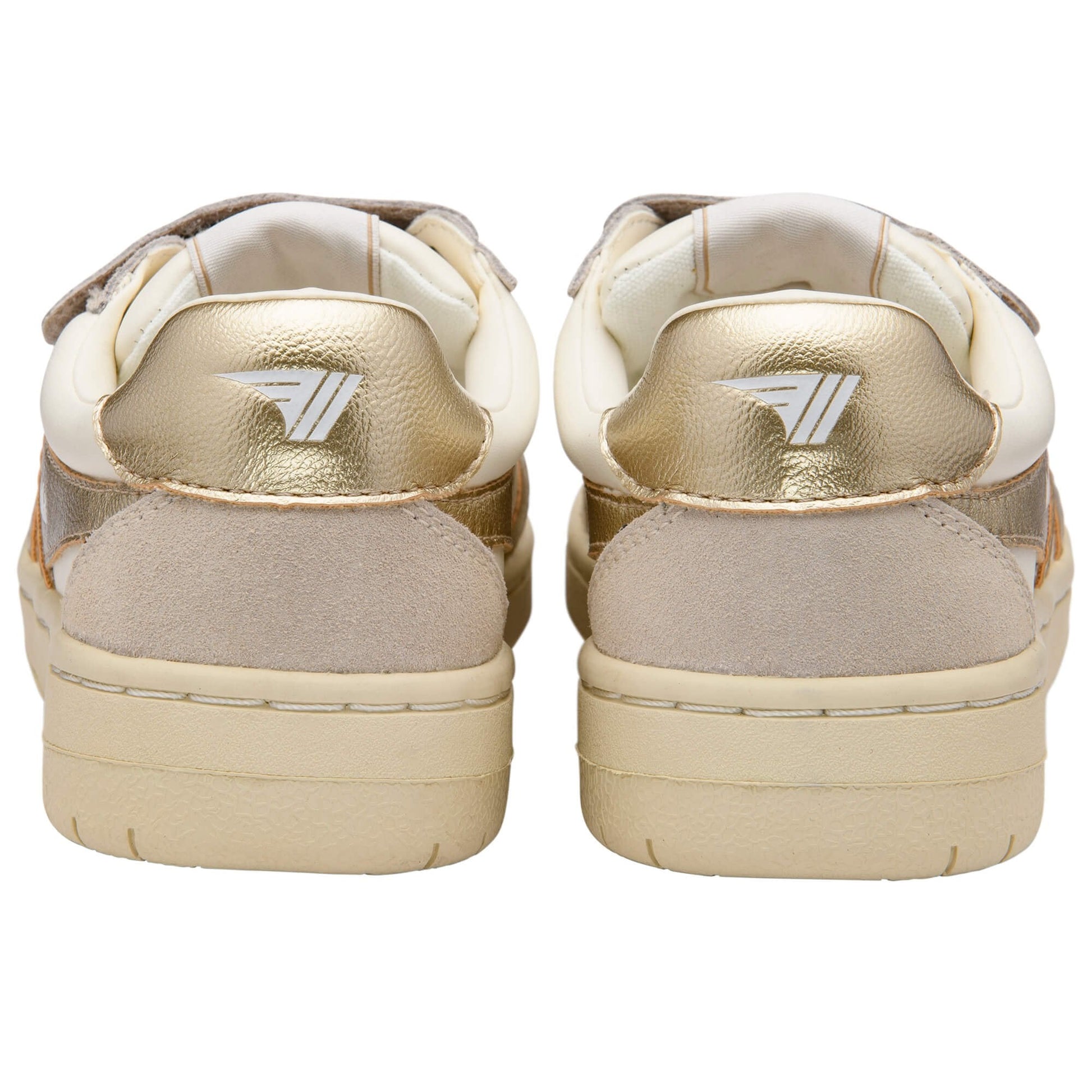 Gola Children's Hawk mirror strap trainer off-white gold