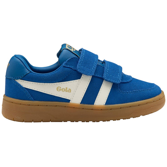 Gola Sneaker Kids Hawk suède velcro blauw (maat 26-32)