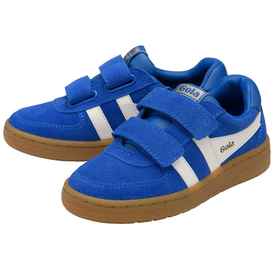 Gola Sneaker Kids Hawk suède velcro blauw (maat 26-32)