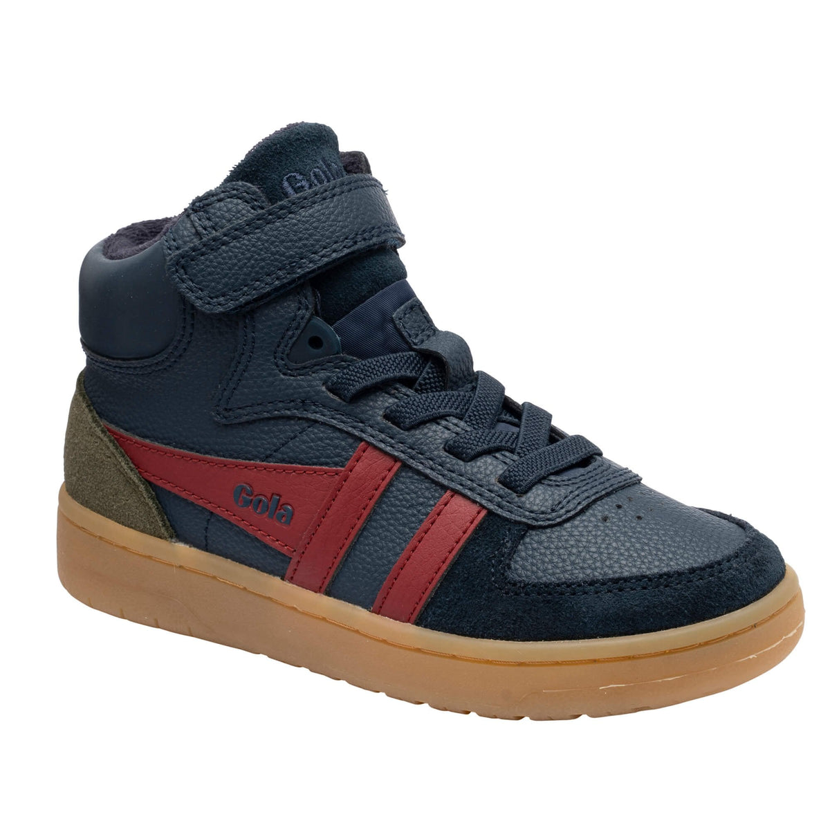 Gola Kindersneaker Talon navy / deep red / khaki (maat 26-35)