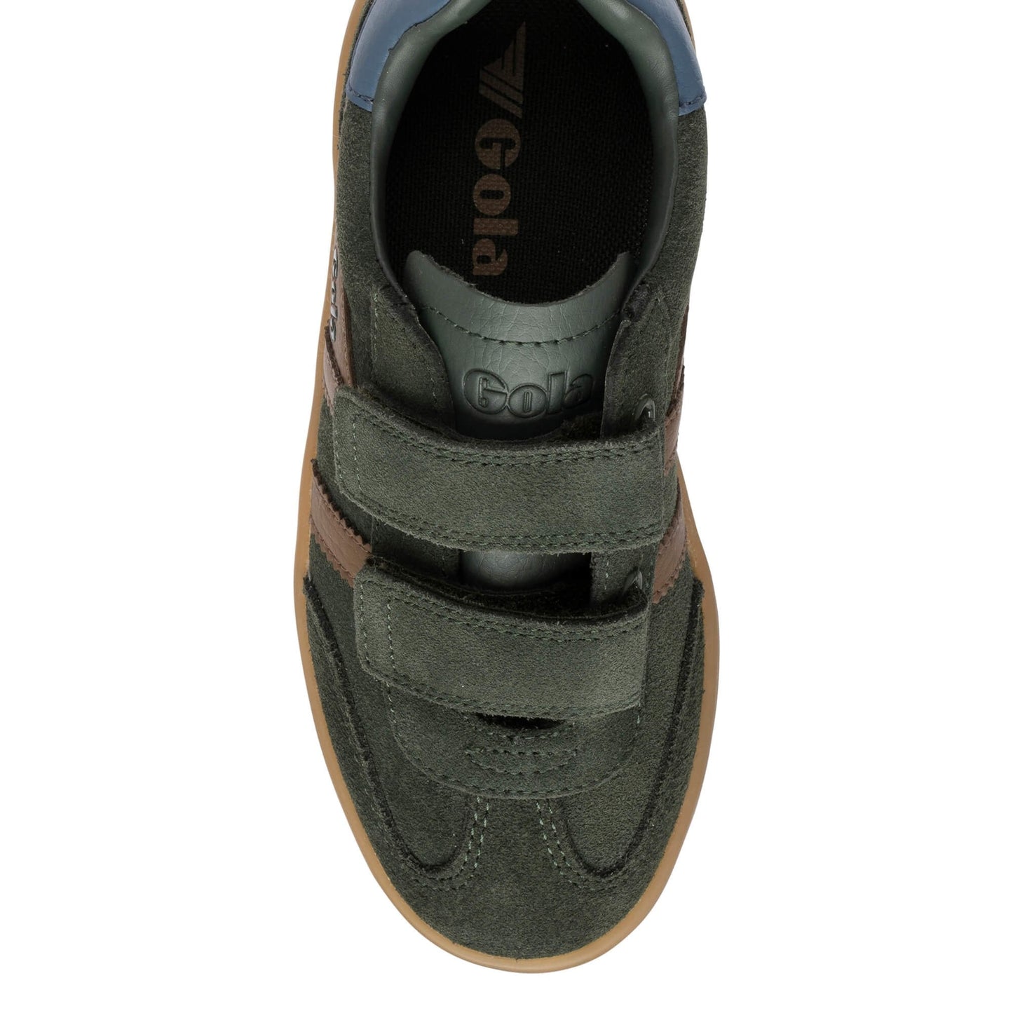 gola kids sneaker viper velcro khaki bruin blauw