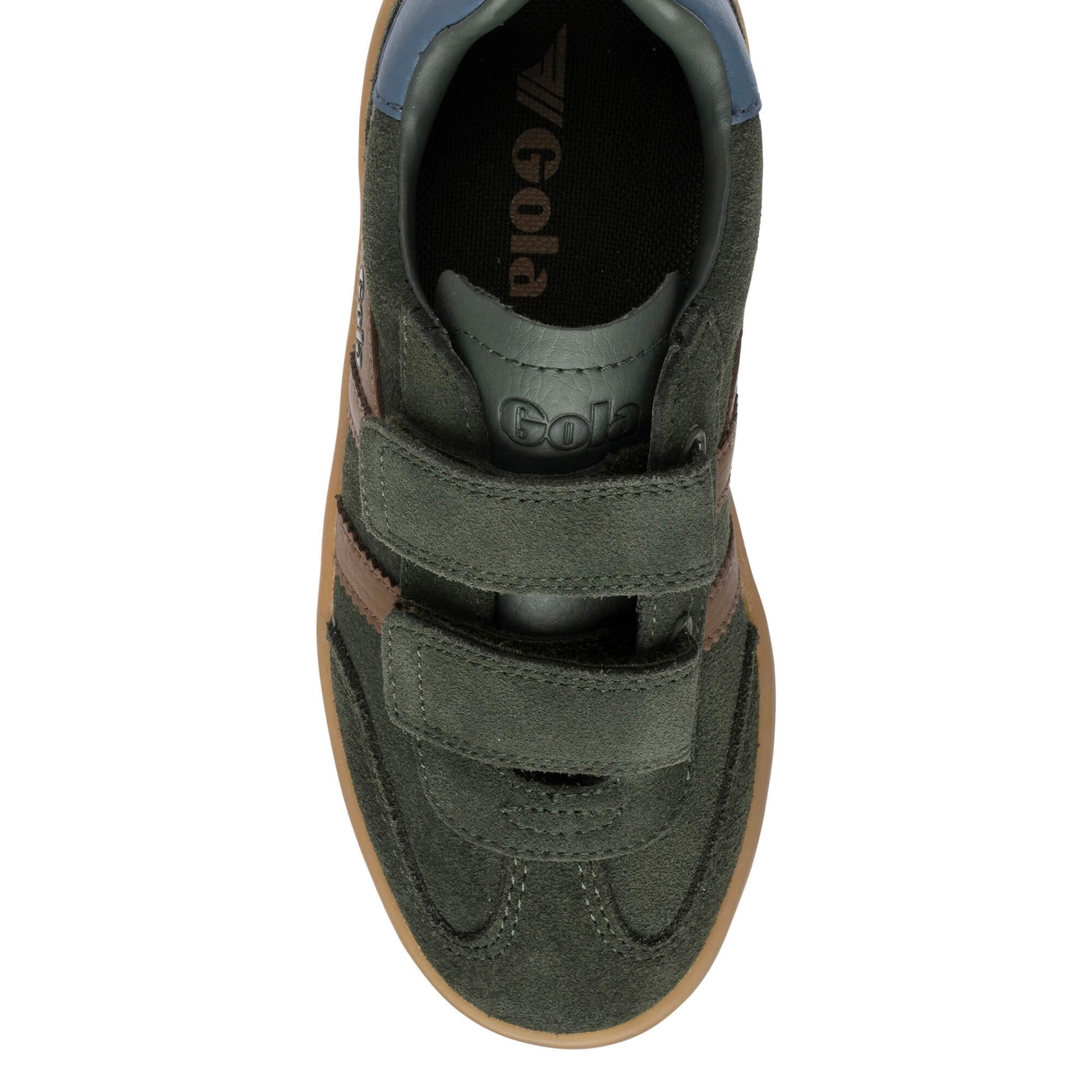 gola kids sneaker viper velcro khaki bruin blauw