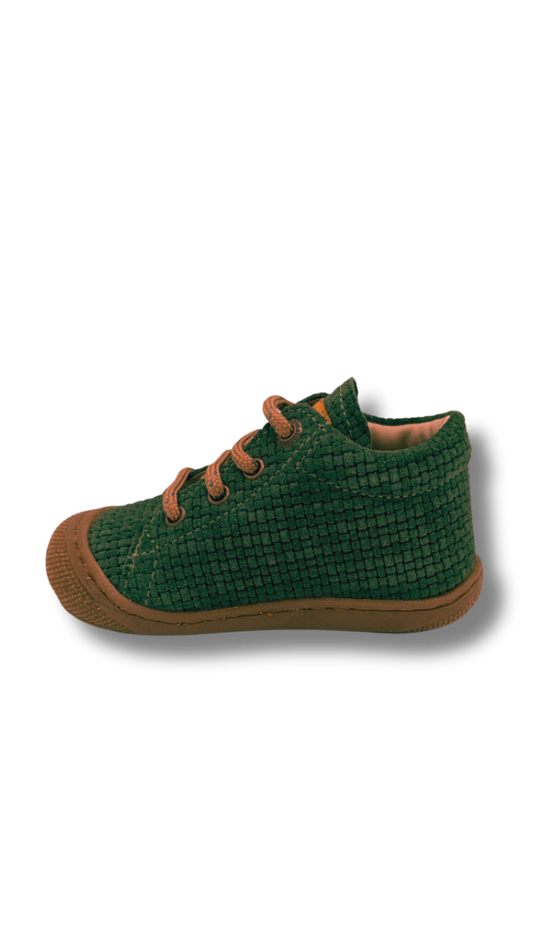 Naturino Cocoon suede woven green bottle-sand-olive (maat 19-22)