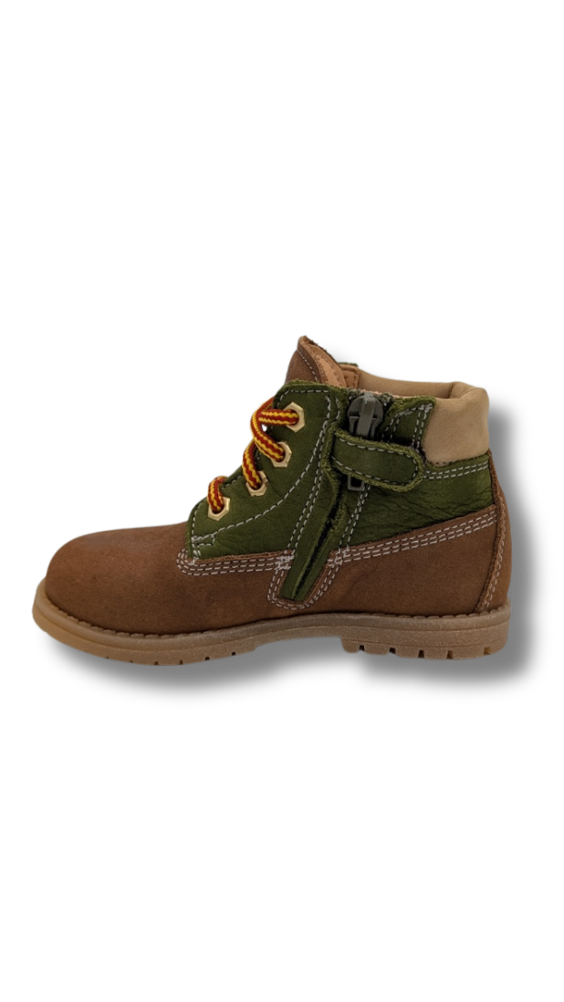 Ocra veterbottine met rits (maat 20-25)