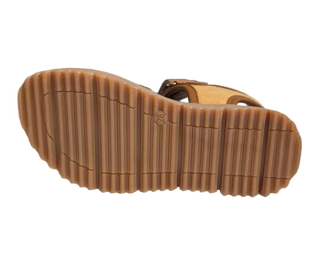 Rondinella sandaal bruin geel zool